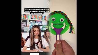 POV You’re a teen in the #2000s memorizing math formulas with nursery rhymes #nostalgia #millennials