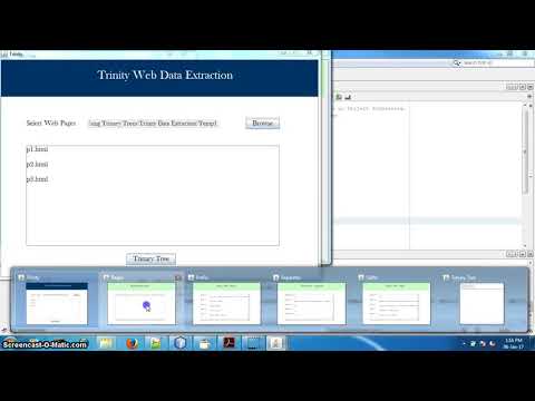 Trinity: On Using Trinary Trees for Unsupervised Web Data Extraction