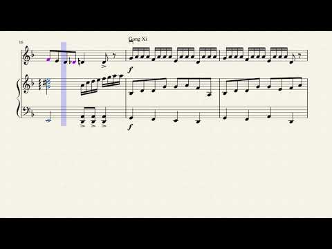 CNY song for violin and piano