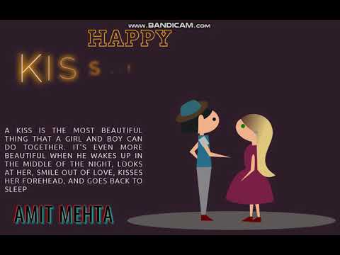 Kiss day animation using html css and javascript