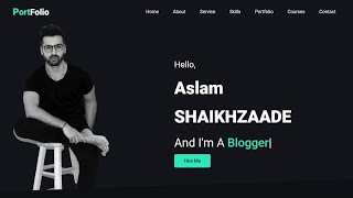 How To Make Portfolio For Graphic Designer And Web Designer.  || With Free Source code #portfolio