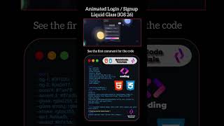 How to Create an Animated Liquid Glass Login & Registration Form with HTML & CSS | iOS 26 Inspired
