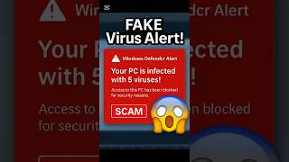 "⚠️ FAKE VIRUS POPUP?! Don’t Click THIS!" #windows #pcvirus #scamalert #techhelp
