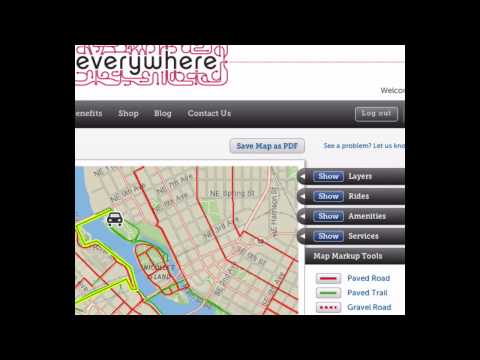 Bikeverywhere Trace Route Demo