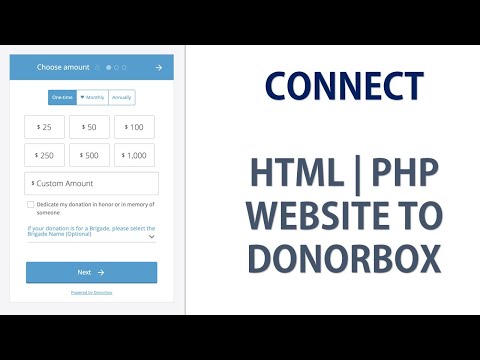 Connect your HTML or PHP Website to DonorBox for free | 2023