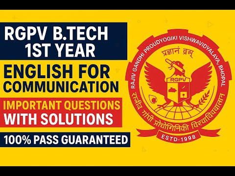 rgpv english for communication important questions | rgpv b.tech 2nd sem english important questions