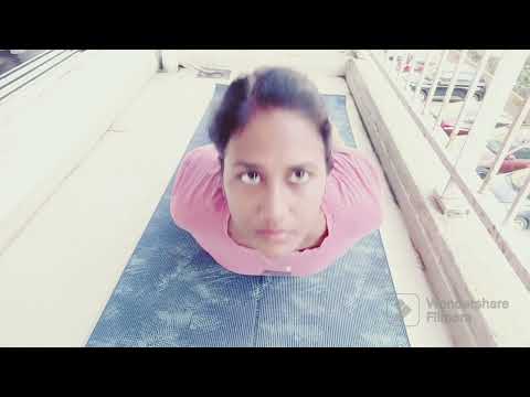 Backward- bending asana Bhujangasana-The Cobra 🐍 posture**@yoga_and_healthy_life