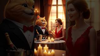 "Chubby Cat’s Love Story with a Dark Twist!#CatLoveStory#catanimation  #YouTubeShorts  #ai