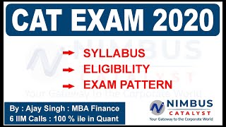 CAT EXAM Syllabus & Pattern