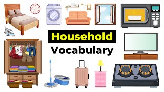 Household Items in English | Household Vocabulary | English Vocabulary