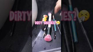 Dirty brush hack easy #magic #cleaning #hack #tricks #cleanwithme #cleaningtips #diy #videodiaries
