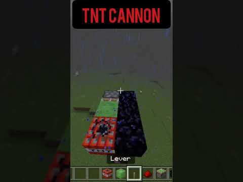 TNT Cannon | Minecraft tik tok hack that will blow your mind | How to make tnt cannon in minecraft