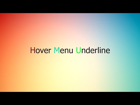 How to Hover Menu Underline using HTML and CSS #learncoding.series