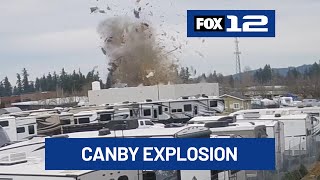 1 injured in Canby explosion, ‘Go Now’ evacuation orders still in place