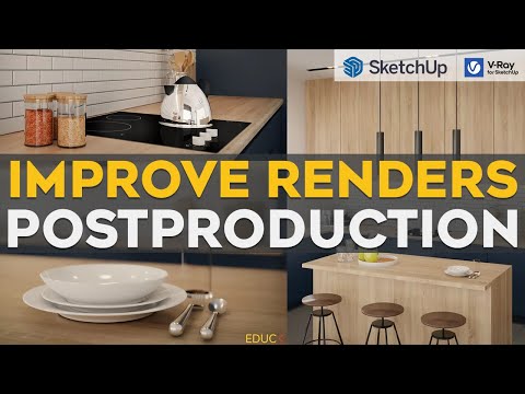 Postproduction in V-Ray for SketchUp | The Best Render Setting | Render Elements