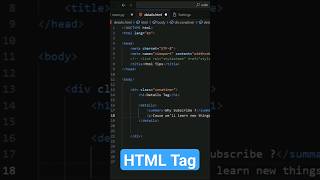HTML Tags I bet you didn't know about !! #shorts #html #webdevelopment