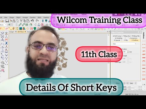 Wilcom Training Class || Details For Short Keys || @welcomtowilcom