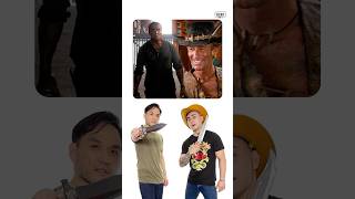 Rambo vs Crocodile Dundee | Weapon Battle Breakdown #shorts