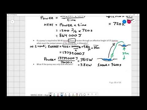 MENG2018 - Georgian College - 3rd Class - A1 - Chpt 5 - Obj 2 - Power, Efficiency, Indicated Power