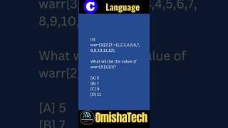 C programming MCQ #23 #coding #arraysinc #array #strings #cmcq #programming #c
