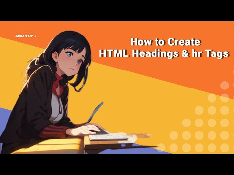 How to Create HTML Headings & hr Tag with CSS!