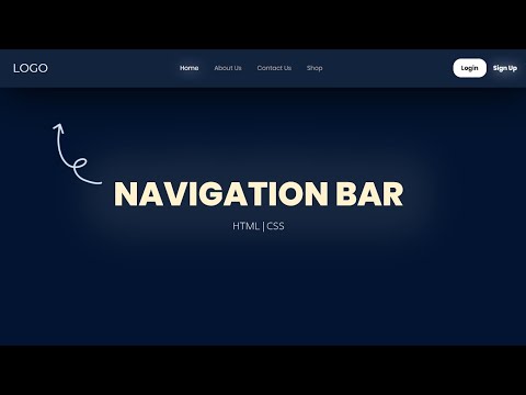 Website Navigation Bar | HTML | CSS | Flexbox