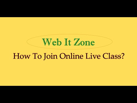 How to online live class ?