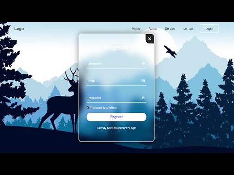 How To Make A Website With Login And Register Using | HTML CSS & JavaScript