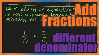 Add fractions with different denominators, 2 methods #math #mathlife #stem #engineer #teacher