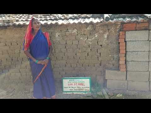 A woman farmer speaking about Soak pit