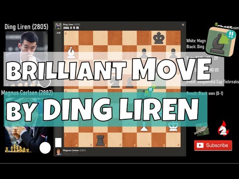 Brilliant move by Ding Liren | Magnus Carlsen vs Ding Liren analyzed by Stockfish | 2019