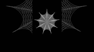 Python Turtle 🐢 graphics Design 4 🕷️Spider 🕸️ Net #python #shorts