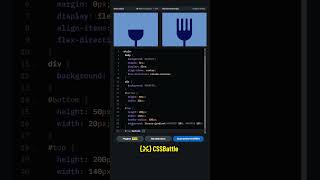 CSS Battle Challenge #8 Solution | Forking Crazy #cssbattle #codingshorts #shorts #coding #css
