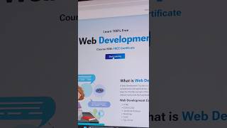Web Development Course with Certificate #webdevelopment #course #tech #viral #reels #shorts #website