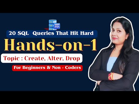 SQL Handson 1/25:CREATE, ALTER, DROP Statements Travel Agency Database |Data Analyst Portfolio| #sql