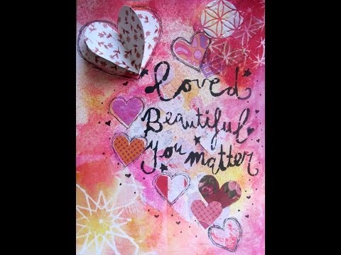 Happy Valentine's Day to Me! mixed media art
