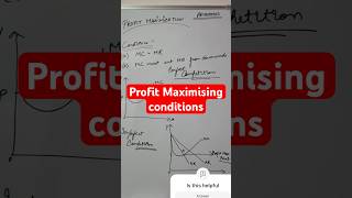 Profit maximisation | Economics #economictheory #economics #learning #study #youtubeshorts