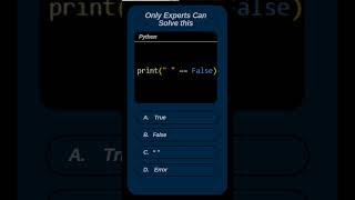 Only Coding Masters Can Solve This! 🔥 Write Your Answer in the Comments! python exercise 26 #shorts