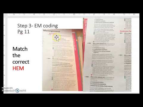 How to code for Evaluation and management?