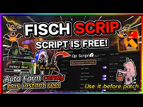 FISCH SCRIPT!🎃 - INSTANT REEL, AUTO EVENT HALLOWEEN, AUTO FARM CANDY AND MORE OP!🧙🏻🎣🍬
