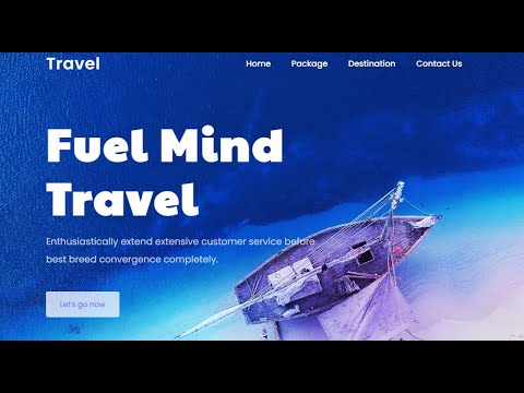 Design A Responsive Tour & Travel Agency Website Using HTML  CSS JAVASCRIPT | Zero Cyber