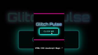 Glitch animation @css #cssanimation #creativecode #javascript#shorts  #frontendfun #shortvideo #code