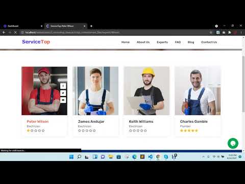 Service booking process Demo website | Laravel Framework | Web Solution US