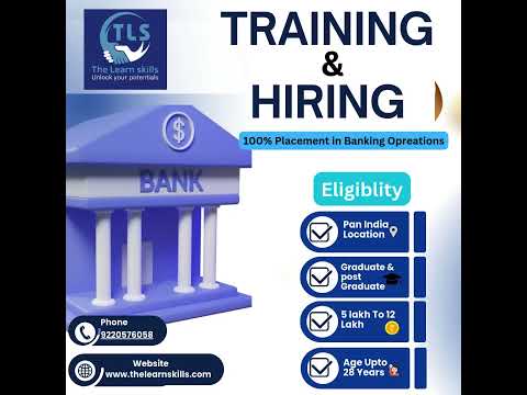 "Dreaming of a career in Banking Join Now Thelearnskills.com Today !! #career # TheLearnSkills