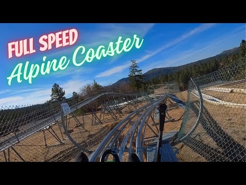 Alpine Coaster at Big Bear Lake, California - Magic Mountain Roller Coaster First Person