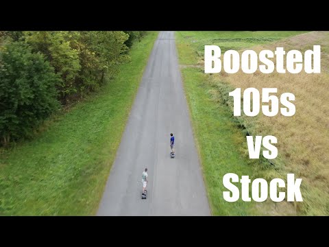 Boosted 105s vs Stock Wheels Drag Race | Boosted Stealth | Drone Footage