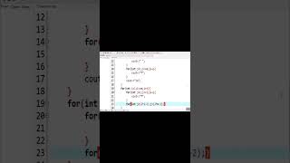 C++ Program to print hollow diamond inside the  square pattern #cppprogramming#programming#beginners