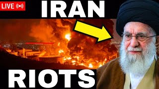 🔴 IRAN RIOTS!! CHAOS ERUPTS! REGIME COLLAPSE!! LIVE