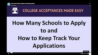 How Many Colleges Should You Apply to?#CollegeAdmissions #CommonApp #CollegeApplication #CollegePrep
