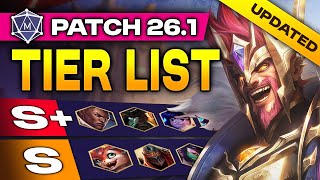 UPDATED Season 2026 TIER LIST for League of Legends Patch 26.01!